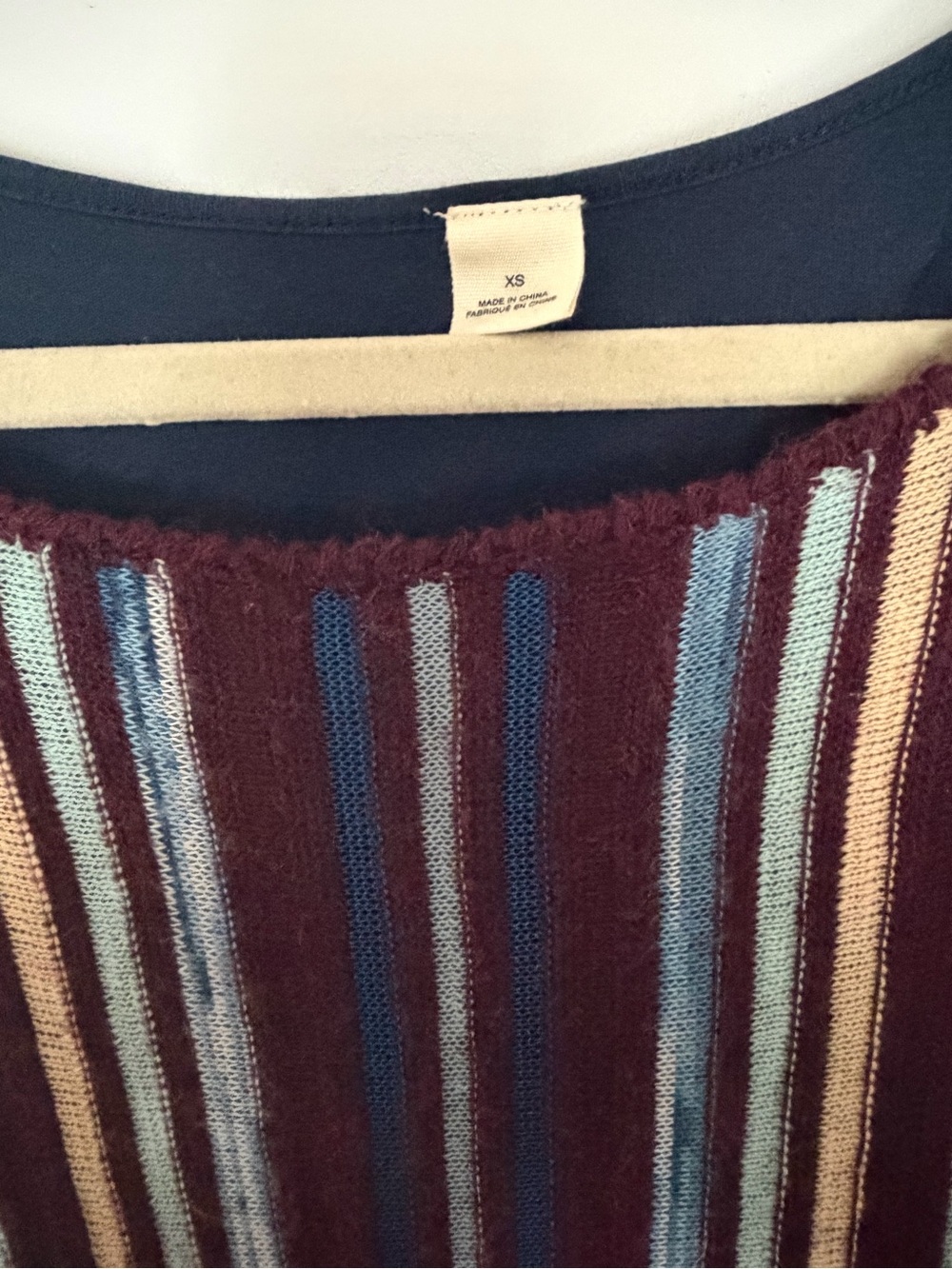 Anthropologie MOTH Nora 3D Knit Striped Sweater Dress XS Wool Alpaca Midi - Picture 4 of 15